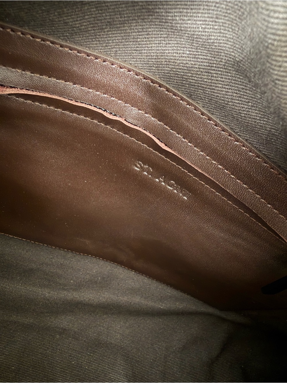 St. Agni Large Connolo Leather Cylinder Shoulder Bag In Coffee Brown - Picture 8 of 10